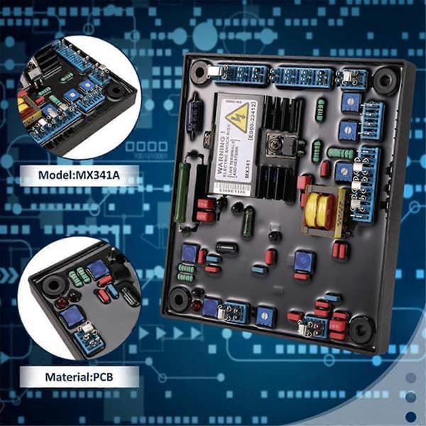 MX341A AVR Generator Automatisk Spændingsregulator Stabilisator Kontrolmodul Permanent Generator Komponent
