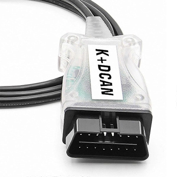 K+DCAN Chip til OBD2 Auto Bil Diagnosticeringsværktøjer Scanner Switch USB Interface Kabel K + DCAN til