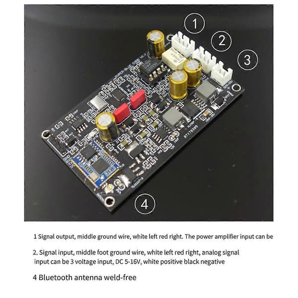 Oppgrader Bluetooth 5.3 AK4493S Dekodingsmodul Analog Inngang Hard Dekoding for HD LDAC