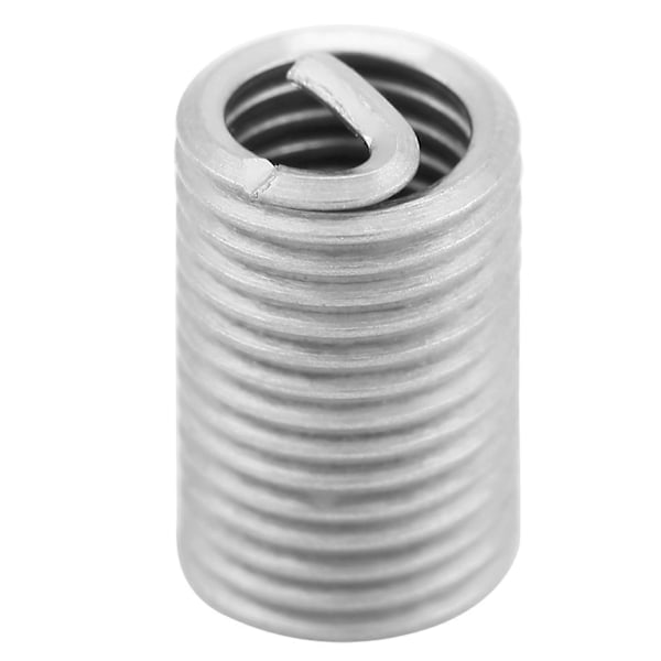 50 stk. rustfrit stål SS304 spiralformede gevindindsatser M6 x 1,0 x 3D længde