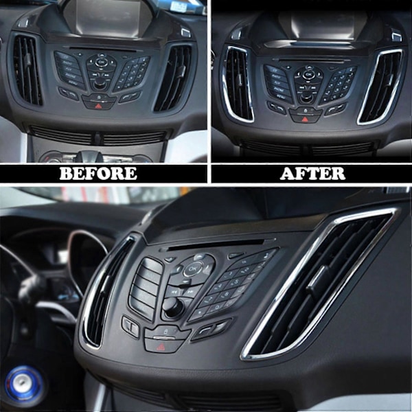 Passer for Escape 13- 2018 Front Luftventil Uttak Deksel Trim Ramme Bezel
