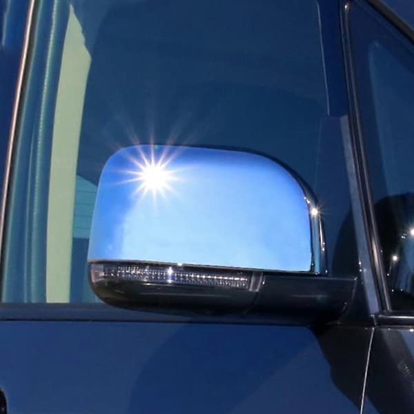 2 st ABS Krom Sidospegelkåpa för Delica D5 2020 Spegelskydd Trim