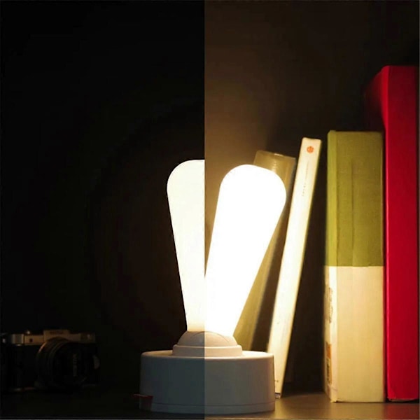 Vippebryter Lys USB Innendørs Soverom Nattbordslampe Atmosfære Lys LED Enkel Silikon Ledningsfri Dimbar Vegglampe, A