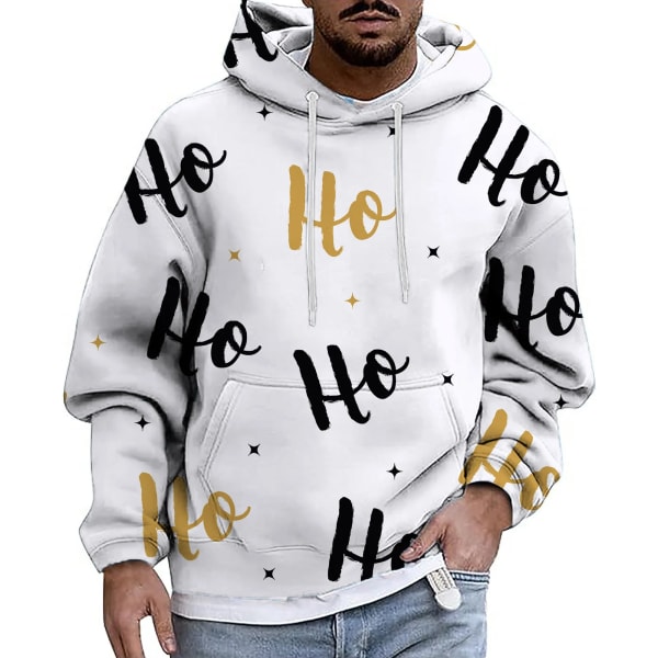 Herr jul 3d hoodies Sweatshirt Print Pepparkakor Casual Harajuku Toppar Höst Vinter Oversized Lyxkläder style 11 3XL