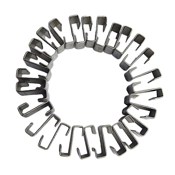 25 st Rostfria Z-Lap Typ Växthusglas Clips Trädgårdstillbehör Clips