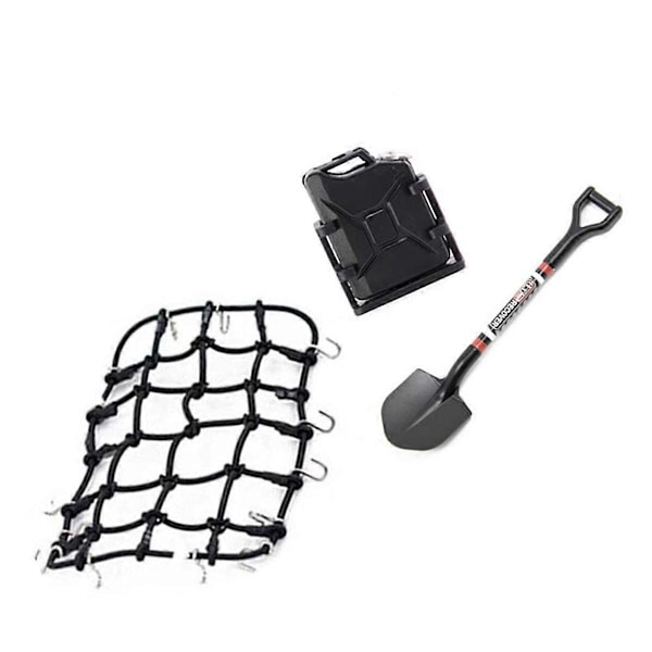 Universal 8PCS/Set Simulerad Dekorations Resväska Bagage Nät Spade För TRX4 SCX10 90046 1/10 RC Biltillbehör Orange