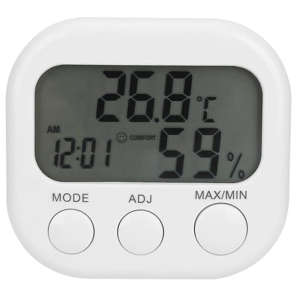 Thermohygrometer Portabel Digital Hygrometer Inomhus Termometer Väckarklocka