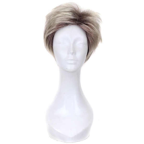 Snygg Herr Gradient Fluffig Kort Hår Peruk Cosplay Party Peruker