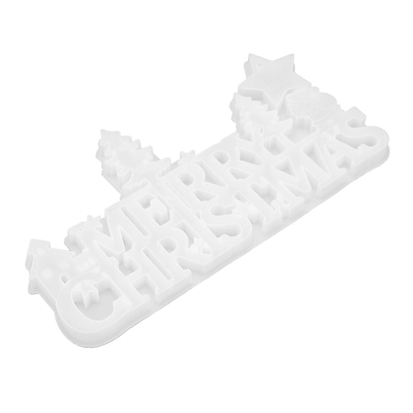 Jule Silikone Resin Form Nem Rengøring Genanvendeligt Sikkert Materiale 3D Bogstavforme Resin til Julepynt Gave