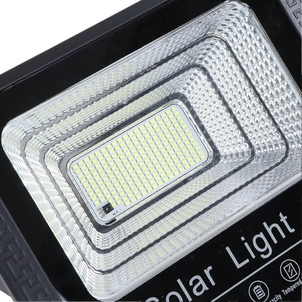 Solcellegatelykt 120W Fjernkontroll Timerfunksjon Ledningsfri IP67 Vanntett Solcellelampe for Bakgårdsbelysning