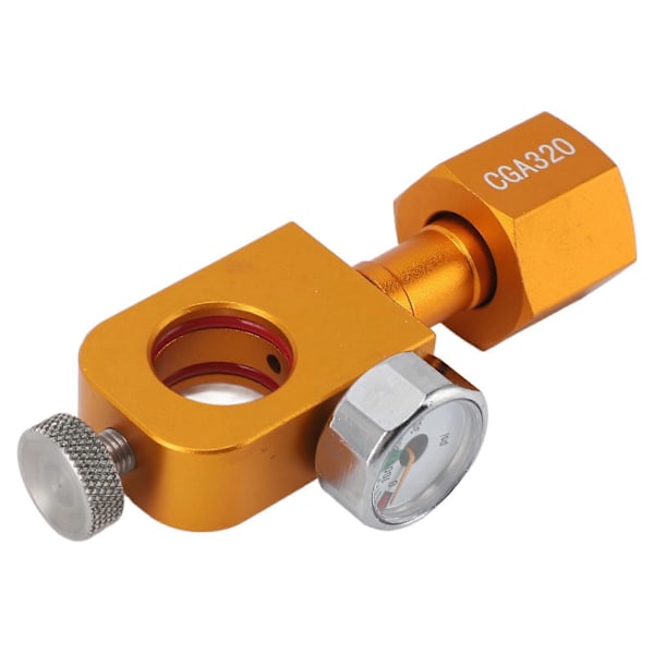 CGA320 CO2 Påfyllingsadapter med Manometer Soda Påfylling Hurtigadapter for DUO Kullsyremaskin Soda Maker Ventil Påfyllingstilbehør