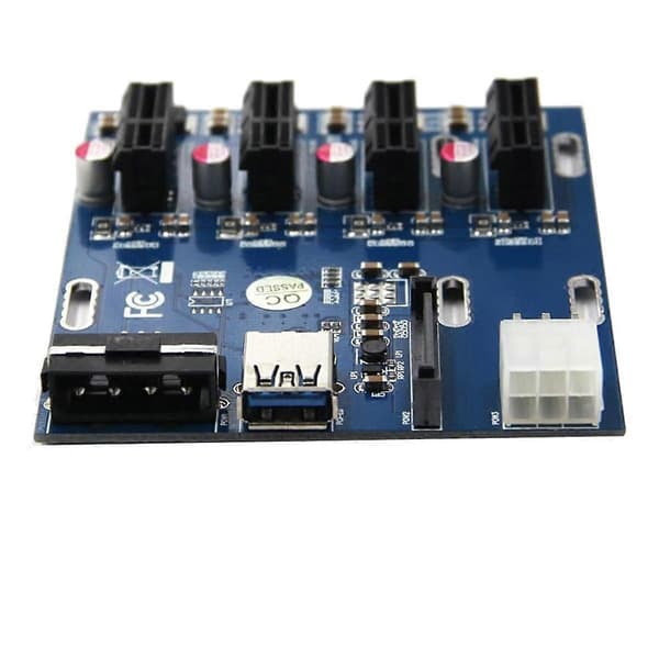 1 Drag 4 Adapter Forlengelseskabel Én Drag Fire Adapterkort PCI-E til Fire PCIE Multifunksjonelt Utvidelseskort