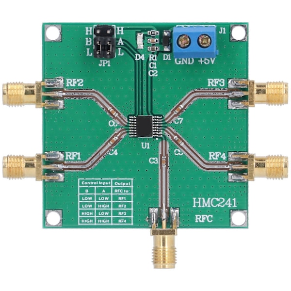 RF-kytkinmoduuli, 1-napainen DC?3,5 GHz 4-asentoinen langaton kaistanvaihtolevy, lisävaruste HMC241
