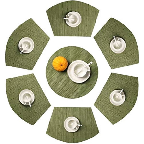Pyöreät Pöytätabletit, 7 kpl Green