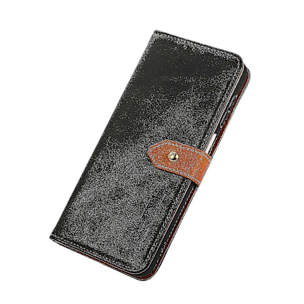 Khazneh For Honor Magic 5 Lite 5g /x9a 5g / X40 5g Guldknap PU Læder Ko Læder Tekstur Telefon Stand Case Wallet Cover Black