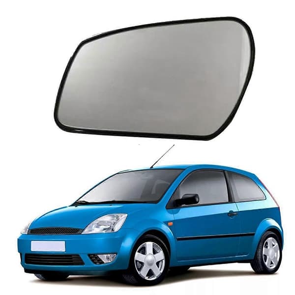 Bil Uppvärmd Backspegel Glas Lins för Fiesta MK5 2001-2010 Sidospegel Lins Biltillbehör Vänster