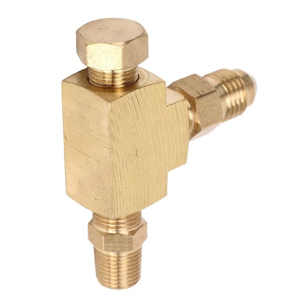 T-koppling Adapter 4AN 1/8in NPT BSP Mässing Perfekt Tätning för Turbo Oljetillförsel Trycksensor