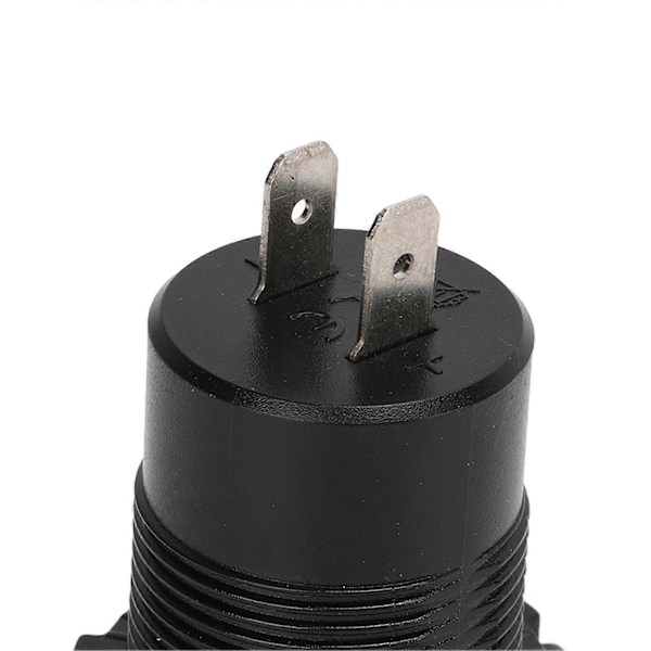 USB-autolaturi, kaksois-USB-portti QC3.0 pikalataus sinisellä valolla ja kytkimellä 12–24 V, yleiskäyttöinen moottoripyörille ja matkailuautoille