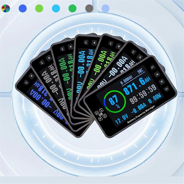 VA9910 3.5In 8-120V/0-300A Digital Voltmeter Amperemeter Batterikapacitetsindikator Hall Coulomb Meter Testare Effektdetektor