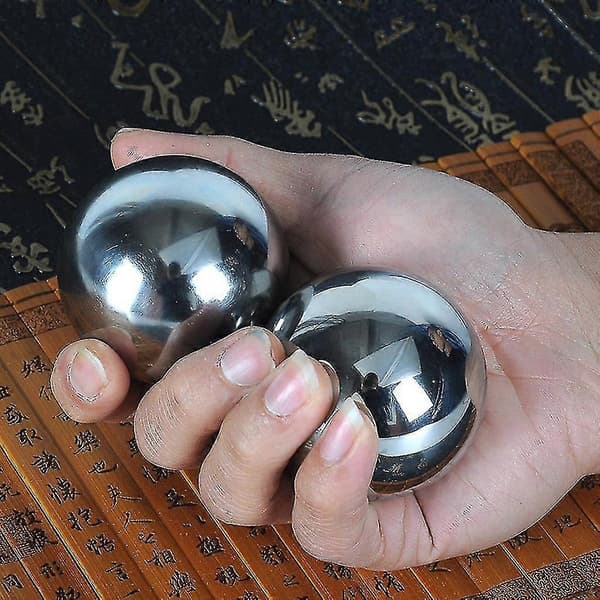 1 par fingerøvelse Baoding bolde håndmassagebolde daglige meditationsbolde 33mm