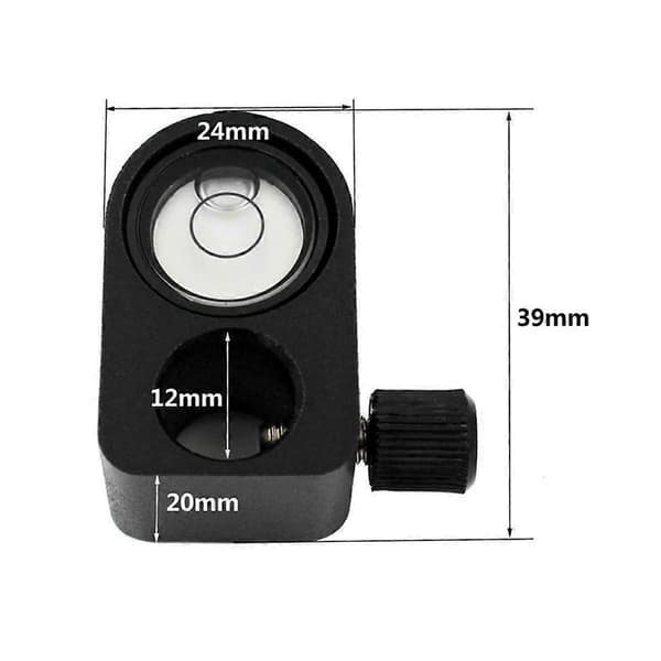 12mm Libelle med Holder Passer 12mm Diameter Mini Prisme GPS-Stang, Libelle for GPS-Stang