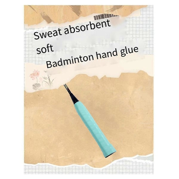 Badminton Grepp Tennisracket Svettabsorberande Grepp Visköst Svettabsorberande Grepp Fluorescerande Grön
