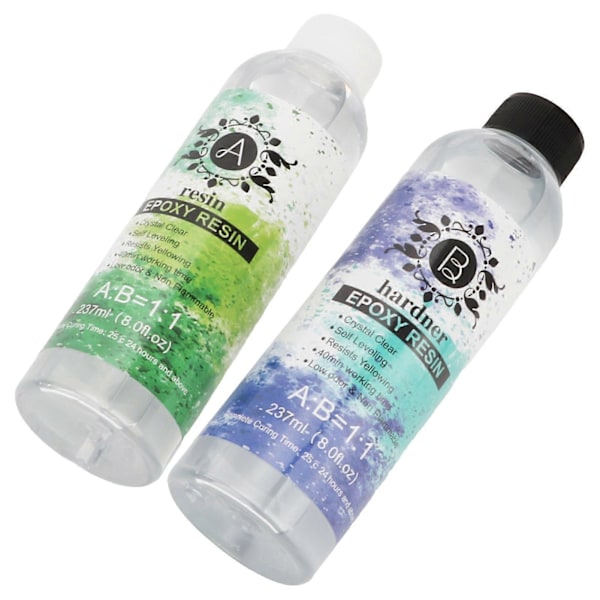Epoxy Resin Lim Transparent UV-bestandig Sikker Lav Lugt DIY Resin Lim til Smykker Træfinish Håndværk Fremstilling