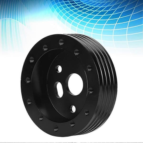 1in Aluminium Ratnav Spacer til 5 6 Huls Hjul til 3 Huls Adapter (Sort)