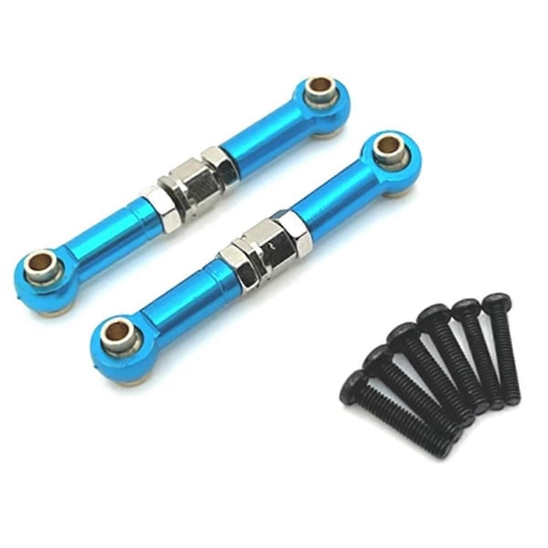 Aluminium Front Styrestag Kobling for 1/14 14209 14210 RC Bil Oppgraderingsdeler Blå