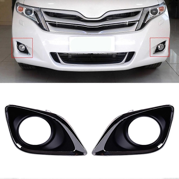 1 Par Frontfanger Tåkelys Lampe Deksel Ramme Passer for Venza 2013-2015