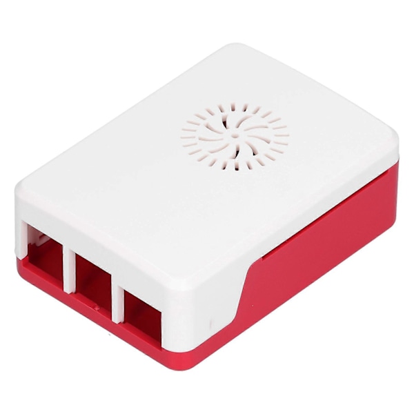 Kotelo Raspberry Pi 4B ABS-kuorelle, jäähdytyselementti, yksinkertainen irrotettava yläkansi, suojaava kotelo, yläosa valkoinen, alaosa punainen