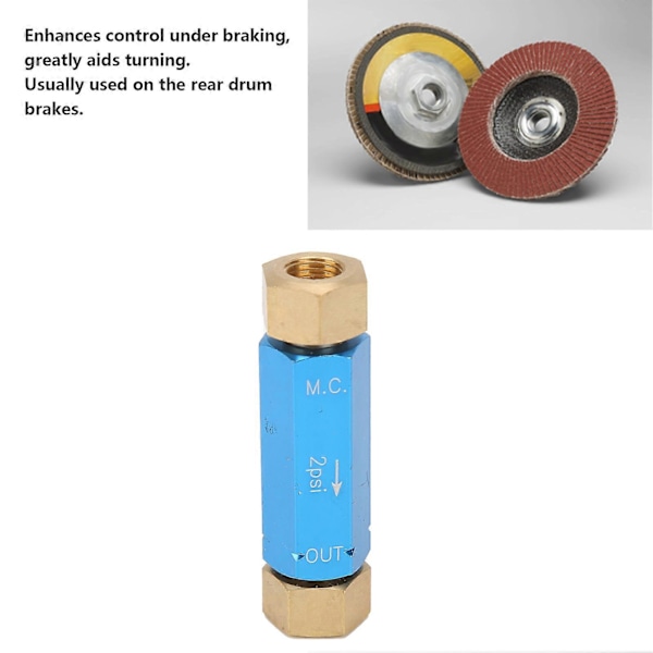 2lb Restventils Broms Proportioneringsventil 260?3278 Aluminiumlegering för Skivbroms 3/8?24in