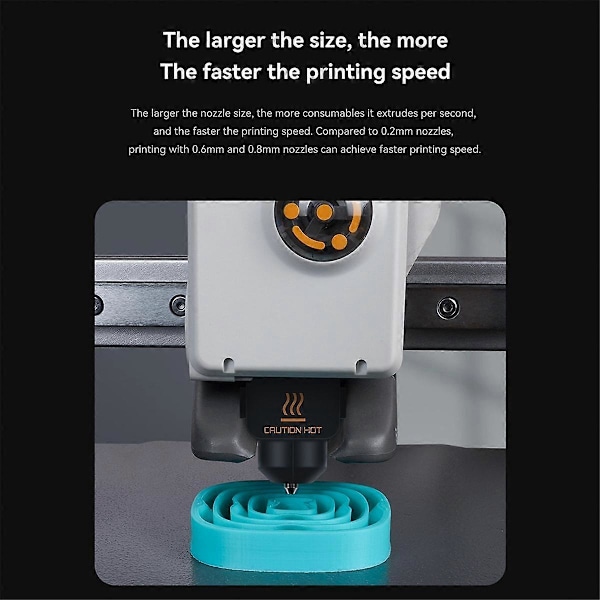 Hotend Kit för A1/A1 Mini Snabb Hot End-enhet 0.2mm Härdat Stål Munstycke 3D-skrivardelar