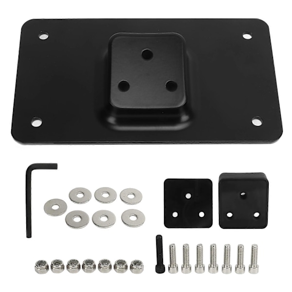 3 Huller Nedleggbar Skiltplatefeste Stål Skiltplate Monteringsbrakett Erstatning for Big Twins 1973 og Oppover