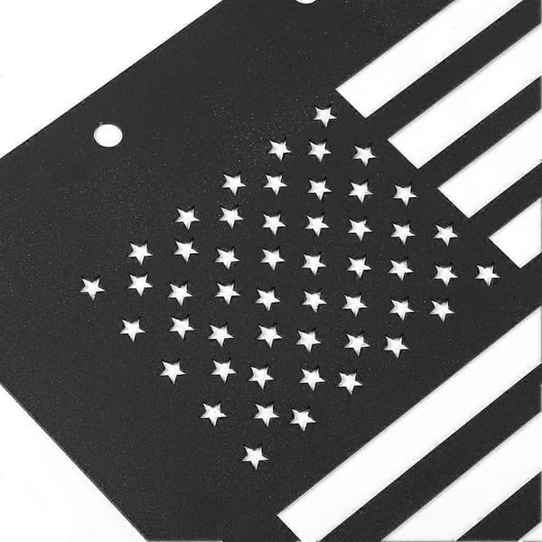 Baklucka Luftventil Utloppsskydd Nationalflagga Stil Passar Jeep Wrangler TJ 1997-2006