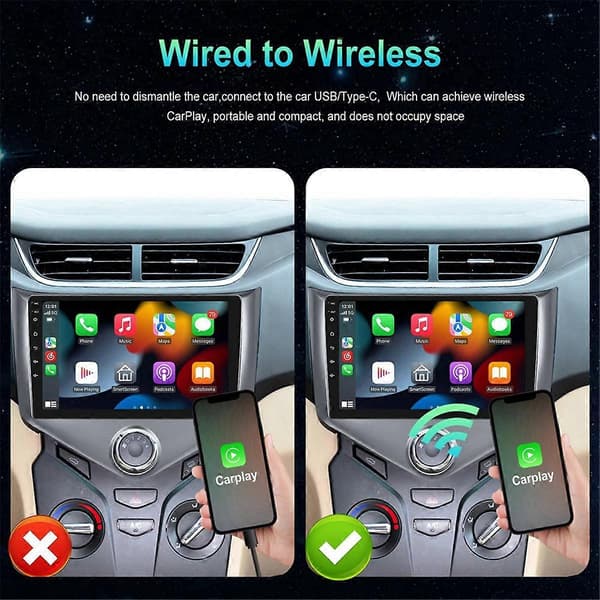 Trådløs Carplay Adapter Android Auto Bil Smart TV Boks Trådløs CarPlay Ekstern Modul