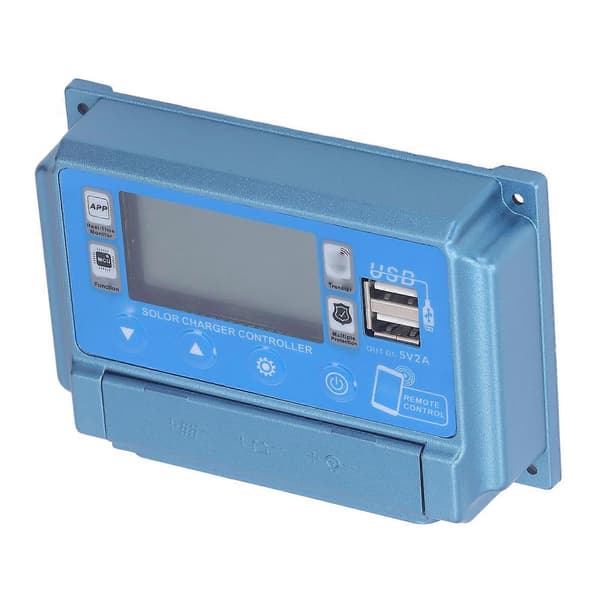 MPPT Solarladdningsregulator 12V 24V 36V 48V 60V Självanpassning Dubbel USB Fotovoltaisk Panel Regulator med Bluetooth 30A