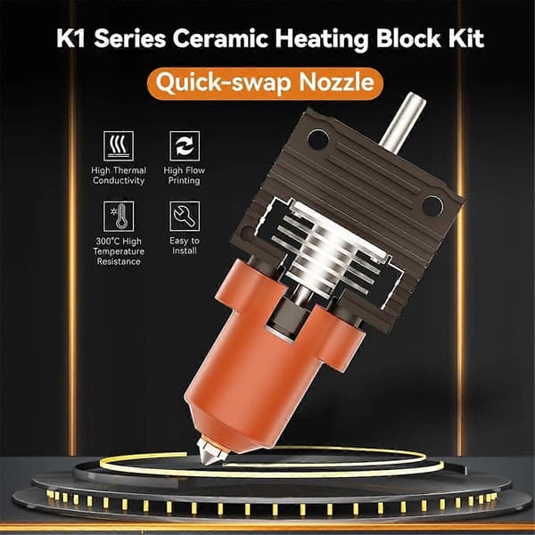 3D-skrivertilbehør - 10 stk. Hotend Kit 24V 40W Ekstruderdyser 0,4 mm