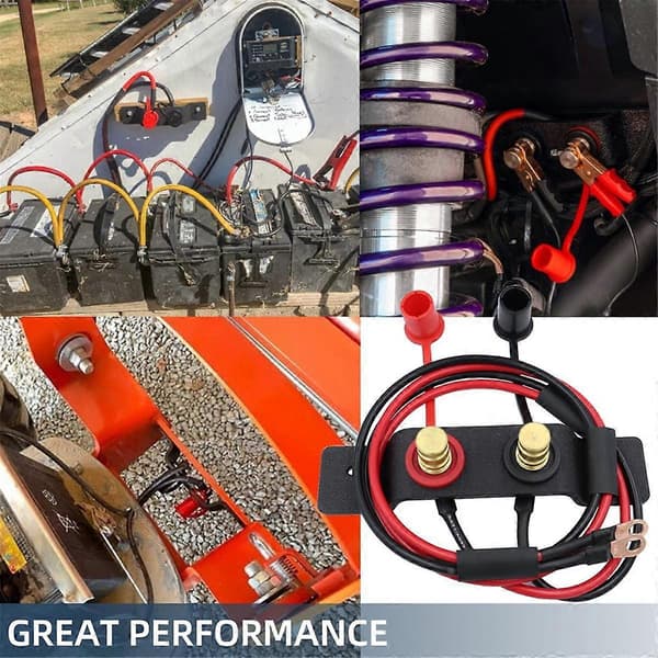 Universal Batteri Jump Post Jumpstart, Fjernbatteriterminaler Jumper Post, Batteriladepost