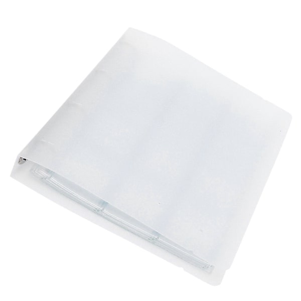 Transparent Binder Foto Organizer Badge Opbevaringsbog Perforeret Ring Samlemappe 6 Sider (Shell 12 Hul Inderside)