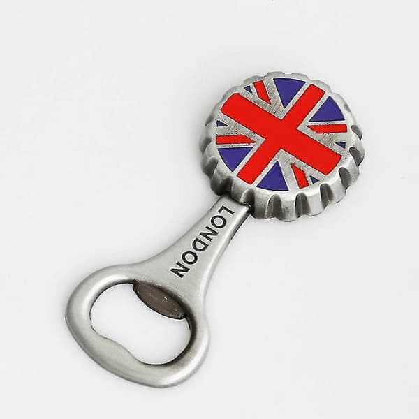 London Kjøleskapsmagnet Rund Magnetisk Flaskeåpner