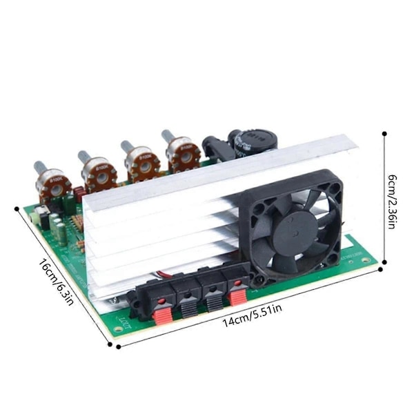 Ny OK200W 2-kanals 4-8Ohm Forstærker Modul Board Dobbelt Gruppe AC18-26V 2-kanals Effektforstærker Board Færdig A