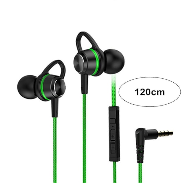 3,5 mm HiFi Kablede Hovedtelefoner med Mikrofon Støjreducerende Høj Kvalitetslyd Tung Messing In-ear Dynamiske Lydøretelefoner