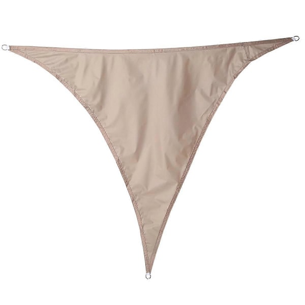 Vanntett solseil for hage, rettvinklet trekantmarkise, anti-UV svømmebassengtak, khaki, A