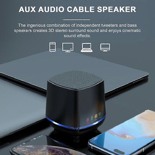 1 Par Mini Høyttaler Stereo Surround Sound Box USB-Grensesnitt Datamaskiner Høyttaler for Hjemmekontor Skrivebord