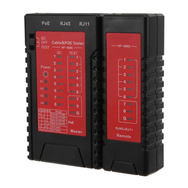 NOYAFA NF?468S Netværkskabeltester Modstå Spænding Afbrydelsesdetektion Telefonkabeltester
