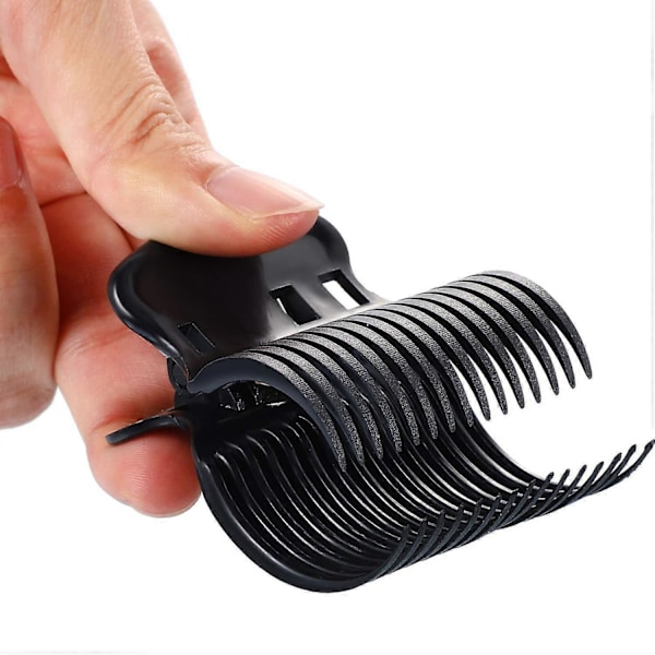 Hårklemmer Varme Rulleclips Hårkrølleklemmer Rulleclips til Kvinder Hårsektion Styling Sort