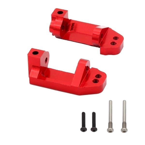 RC Bil Front C Sæde Front Styrekop Bagaksel Sæde Kit til 1/10 Slash 2WD RC Bil Opgraderingsdele Rød