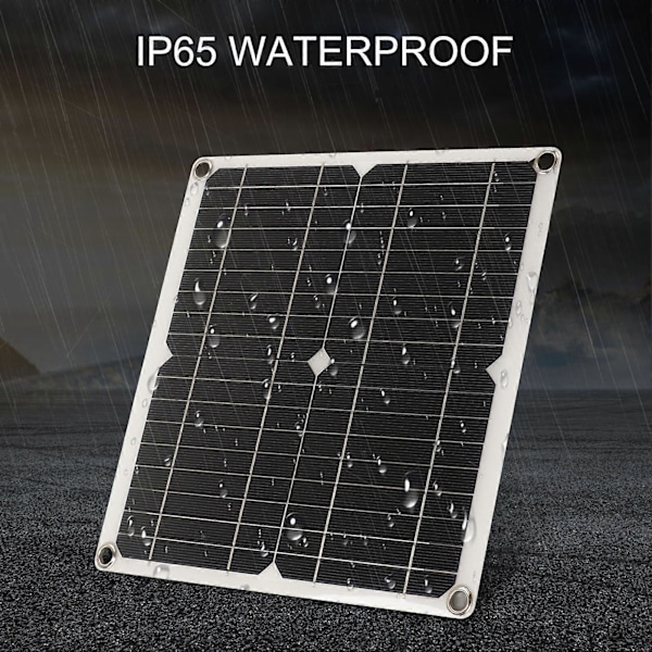 RV Solpanel 12W Mono Solcelle Batterioplader Panel Adaptivt Integreret Spændingsreguleringsmodul Intelligent Kontrol med Laderegulator 30A