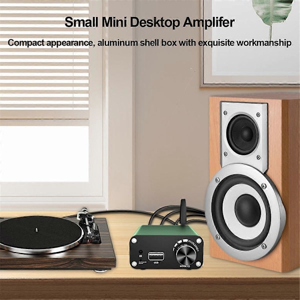 Bluetooth Ljudförstärkare TPA3116 Stereo 2.0 Kanal Klass D Hemmabioförstärkare 200W Effekt Digital Ljudförstärkare